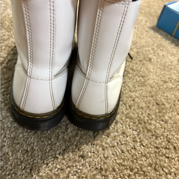 Dr. Martens White Boots with Black Soles - Picture 7 of 10